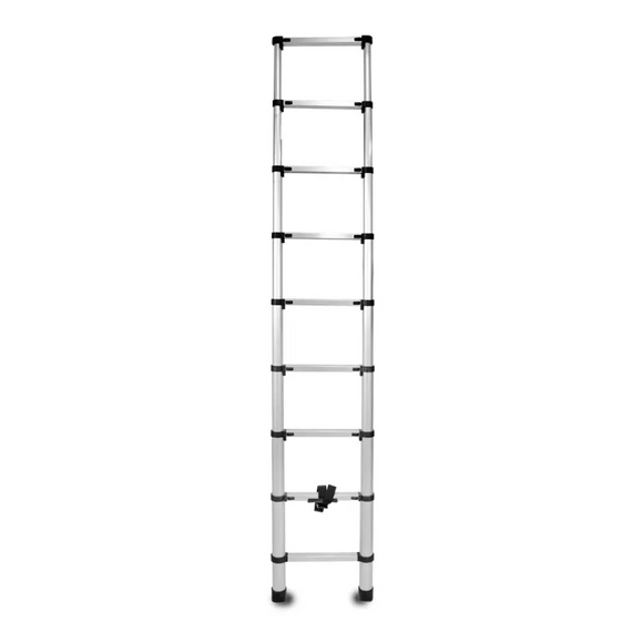 סולם אלומיניום טלסקופי 9 שלבים 2.6 מ'