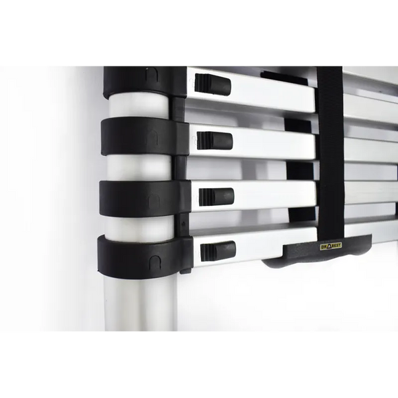 סולם אלומיניום טלסקופי 9 שלבים 2.6 מ'