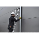 סולם אלומיניום טלסקופי 13 שלבים 3.8 מ'-11