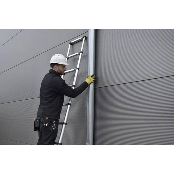 סולם אלומיניום טלסקופי 13 שלבים 3.8 מ'