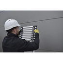 סולם אלומיניום טלסקופי 13 שלבים 3.8 מ'-10