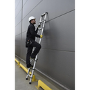 סולם אלומיניום טלסקופי 9 שלבים 2.6 מ'-9