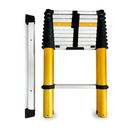 סולם טלסקופי MAX אלומיניום, 11 שלבים 3.2 מ', תומך עד 150 ק"ג, פרימיום עם מנגנון סגירה בטוחה-1