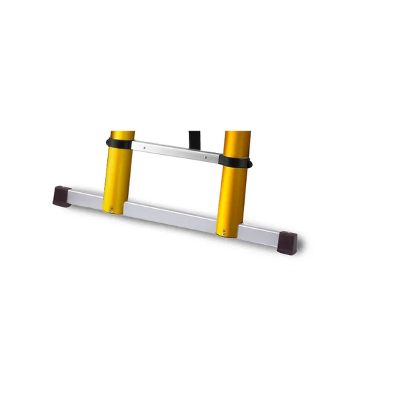 סולם טלסקופי MAX אלומיניום, 13 שלבים 3.8 מ', תומך עד 150 ק"ג, פרימיום עם מנגנון סגירה בטוחה