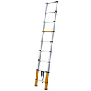 סולם טלסקופי MAX אלומיניום, 9 שלבים 2.6 מ', תומך עד 150 ק"ג, פרימיום עם מנגנון סגירה בטוחה-2