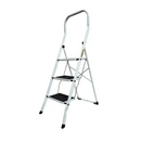 סולם מתכת ביתי 3 שלבים רחבים 150 ק"ג Drabest