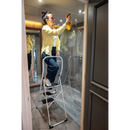 סולם מתכת ביתי 3 שלבים רחבים 150 ק"ג Drabest