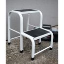 סולם / שרפרף ביתי מפלדה – 2 מדרגות, 150 ק"ג-4