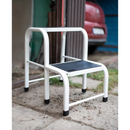 סולם / שרפרף ביתי מפלדה – 2 מדרגות, 150 ק"ג-6