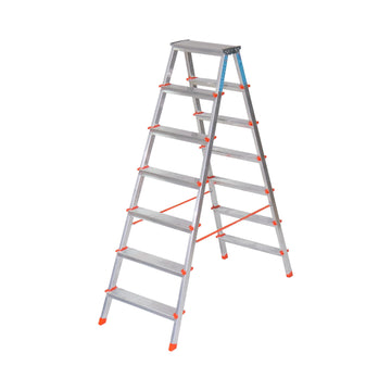סולם אלומיניום  דו צדדי 7+7 שלבים SARAYLI