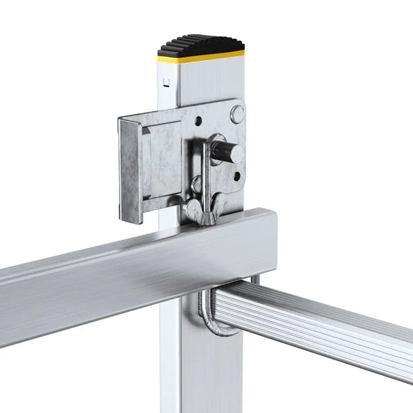 פיגום סולמות רב-שימושי 2×8 שלבים – פיגום, סולם A וסולם נשען במוצר אחד | גובה עבודה עד כ־2.97 מ׳