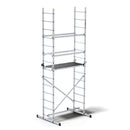 HECTOR Basic – פיגום אלומיניום רב-שימושי 3 ב-1 | גובה מדרך: כ־2.00 מ׳ | גובה עבודה: עד 4.00 מ׳ (כולל אדם)-1