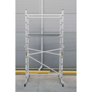 פיגום סולמות חצי מקצועי 3 ב -1 | רב שימושי לעבודה בטוחה בגובה עד 4 מ Drabest