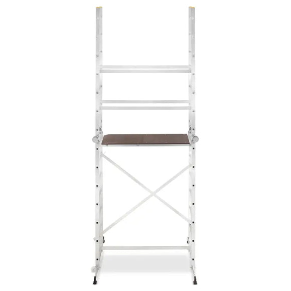 פיגום סולמות חצי מקצועי 3 ב -1 | רב שימושי לעבודה בטוחה בגובה עד 4 מ Drabest