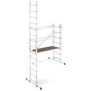 פיגום סולמות חצי מקצועי 3 ב -1 | רב שימושי לעבודה בטוחה בגובה עד 4 מ Drabest