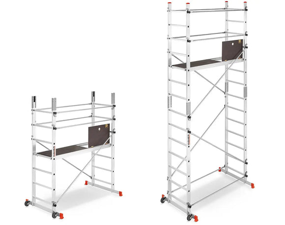 פיגום סולמות מודולרי חצי מקצועי גובה עבודה 4.7 מ