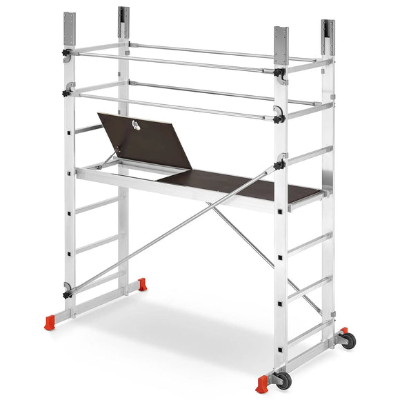 פיגום סולמות מודולרי חצי מקצועי גובה עבודה 4.7 מ