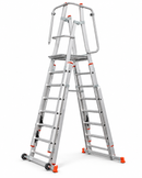 סולם פלטפורמה מתכוונן 8106-C – 6+1 שלבים, המשטח במצב שלוף לגובה מרבי