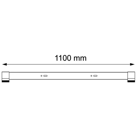 מייצב אלומיניום לסולם רב־תכליתי – 1100 מ״מ (סט)