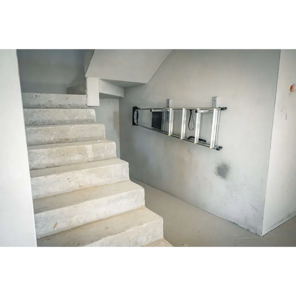 מחזיק קיר אוניברסלי לאחסון סולמות – מתאים לכל סוגי הסולמות Drabest