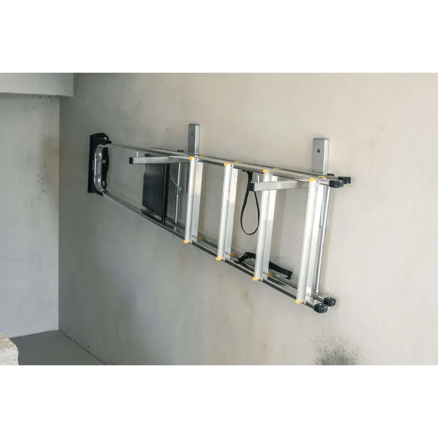 מחזיק קיר אוניברסלי לאחסון סולמות – מתאים לכל סוגי הסולמות Drabest