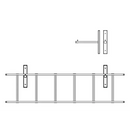 מחזיק קיר אוניברסלי לאחסון סולמות – מתאים לכל סוגי הסולמות Drabest