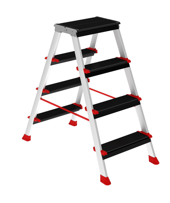 סולם דו צדדי מדרגות רחבות 4X4 פרמיום מקצועי